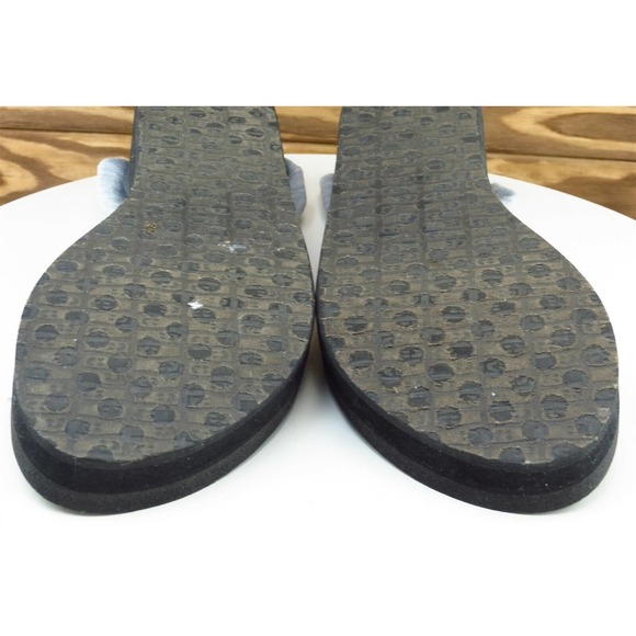 Sanuk Sz 10 M Gray Slingback Fabric Women Sandals 1016351 - Picture 8 of 8